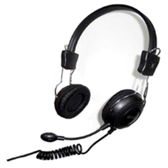 Connectland Stereo PC Headset with Flexible Boom Microphone