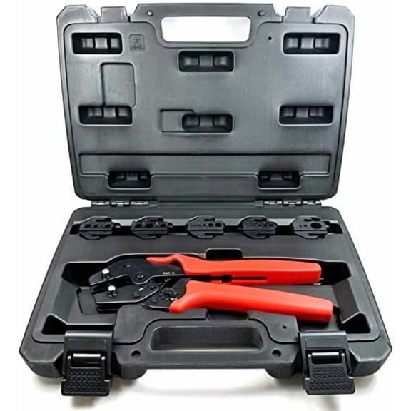ConnectoRF Professional Quick Interchangeable Crimping Tool Kit for Coax RF connectors with 5 Die Sets$$Tools & Hardware Other