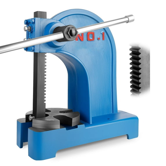 Connector Assembly Press, Blue Punching Specialty Press, Arbor Press Machine, 1 Ton Strength, Cast Iron, 5.5in Work Height, leveraging Processing Workshop, Combination, Make Connector