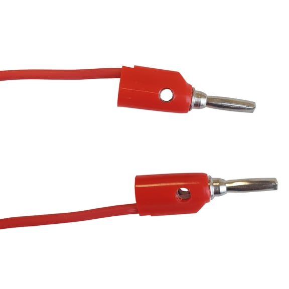 Connector Cords, 24 in., Banana Ends, Single Red Cord by Go Science Crazy