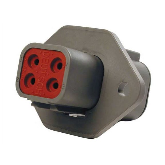 Connector Housing, IP68, DTP Series, Receptacle, 4 Positions, 6.71 mm