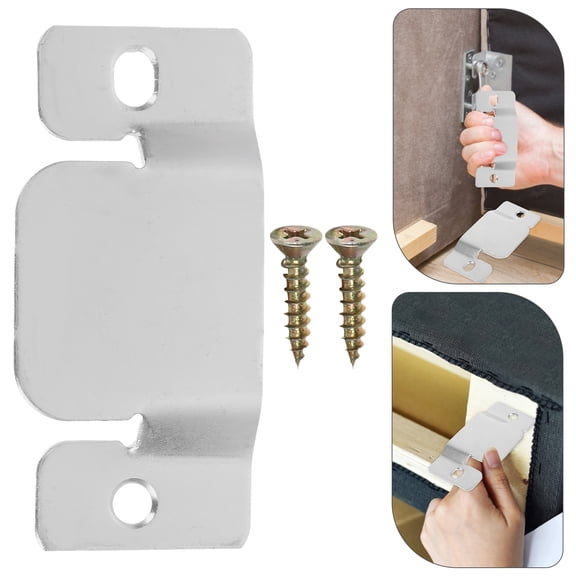 Amosfun Sofa Connectors Silver 12Pcs 3.7X1.9X0.3In