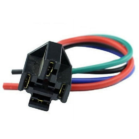 Connector Socket Pigtail 6" for 4-Prong Flashers and Relays, 16 / 14 ga, AR401C …