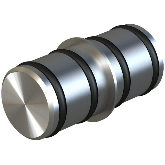 Connector for Round Track Sliding Door Sets, Satin Stainless Steel by Stone Harbor Hardware