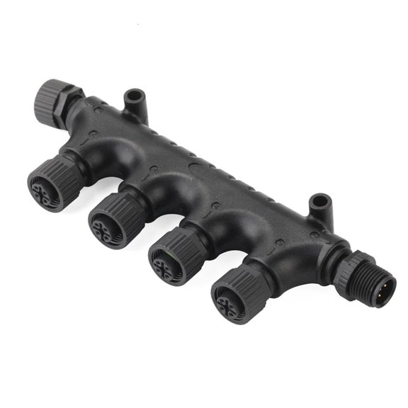 Connector4 Port Joiner Connector with IP67 Designs Marine Connector Easy to Use for Matsutec NMEA200