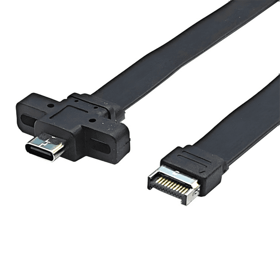 Connectors USB 3.2 Front Panel Extension Cable,GEN2x2 Baffle Cable TYPE-E to Chassis Type-C Front C Female 10G/20Gbps B