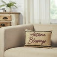 thumbnail image 1 of VHC Brands Connell Autumn Blessings Seasonal Farmhouse Decor Fall Pillow 9.5x14, 1 of 4