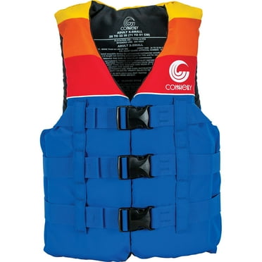 Connelly Children's Life Jacket, Nylon Blue/Red, 90-120 lbs