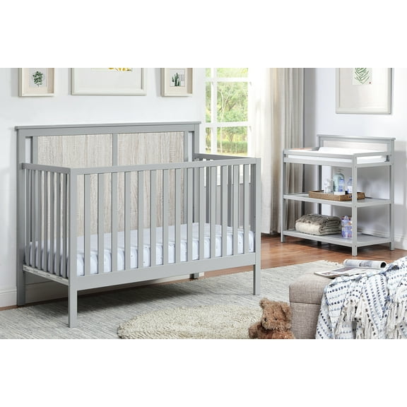 Connelly Crib in Gray and Rockport Gray Finish