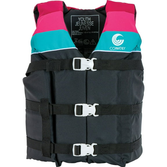 Connelly Retro Youth Girls Nylon LIfe Vest 55-88 Lbs