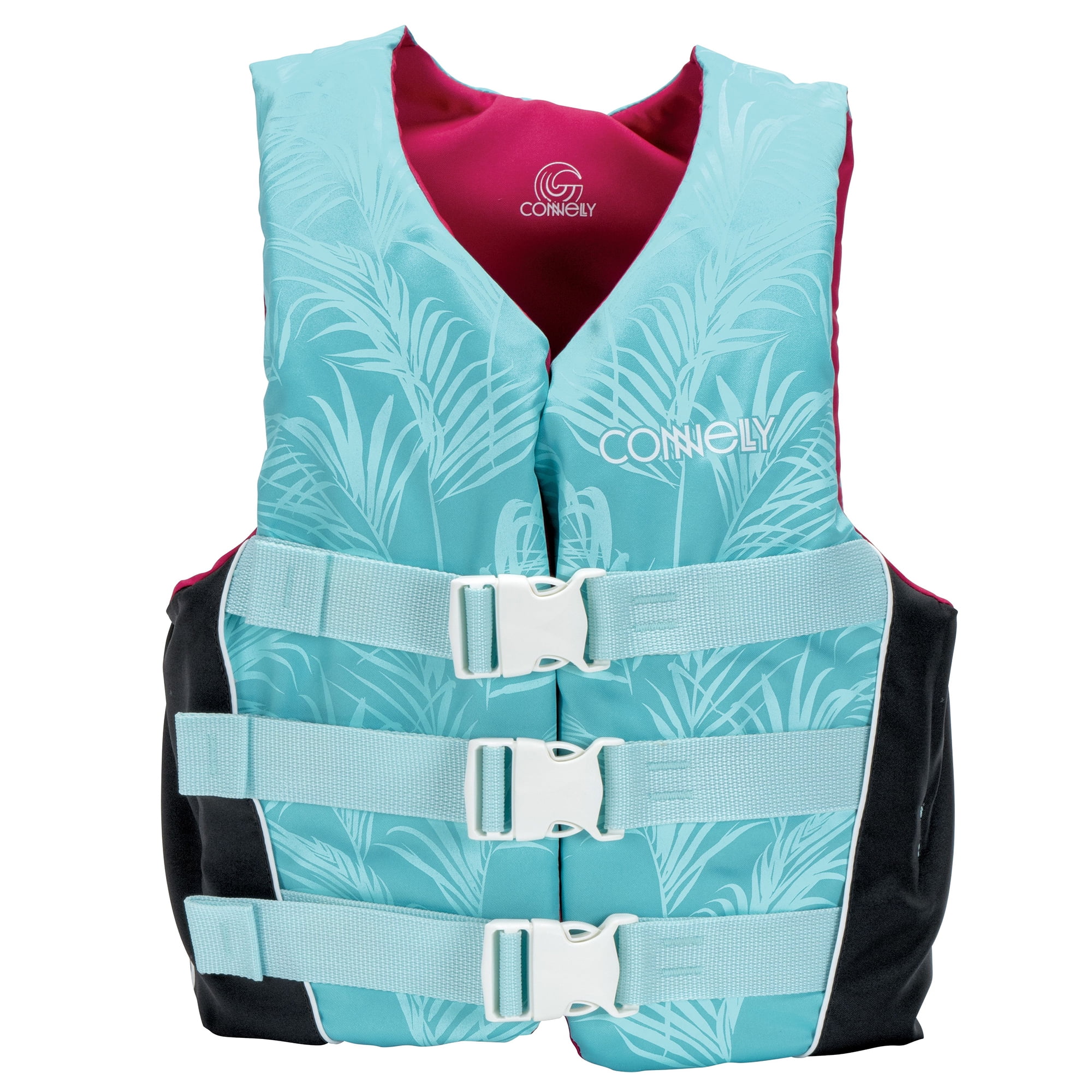 Connelly Womens Nylon 3 Belt Life Jacket Vest with Quick Release Buckles, Small
