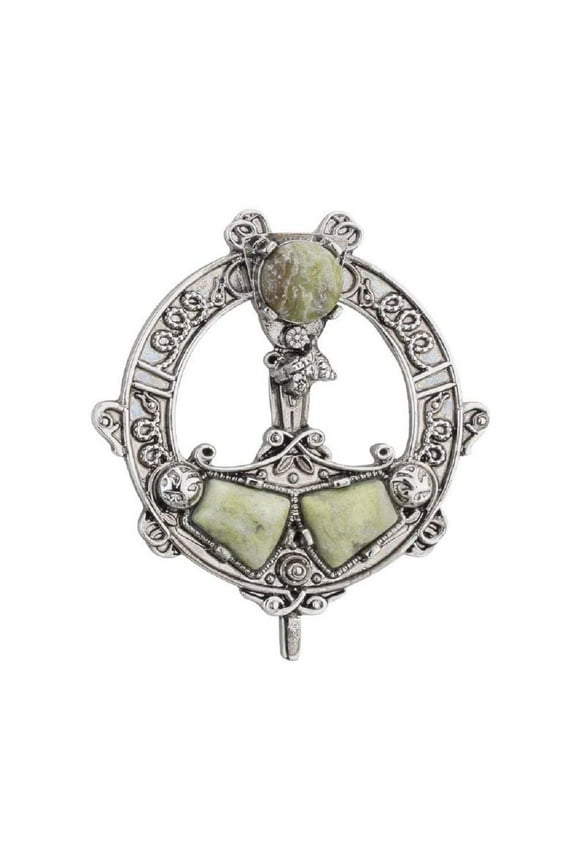 Connemara Marble Tara Brooch