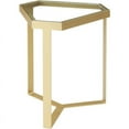 thumbnail image 1 of Connexion Decor Darton Metal and Tempered Glass End Table in Brass, 1 of 4