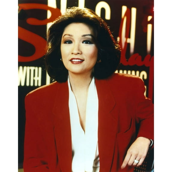 Connie Chung Portrait in Red Coat Photo Print (24 x 30)