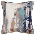 thumbnail image 1 of Connie Post Impressionistic 20"  Down Filled Pillow with Gray/Navy Cotton Cover, 1 of 6