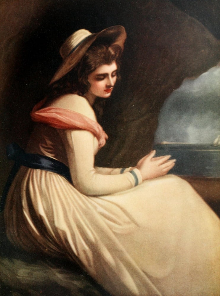 Connoisseur 37 1913 Lady Hamilton as Ariadne Canvas Art - Henry T Greenhead (18 x 24)