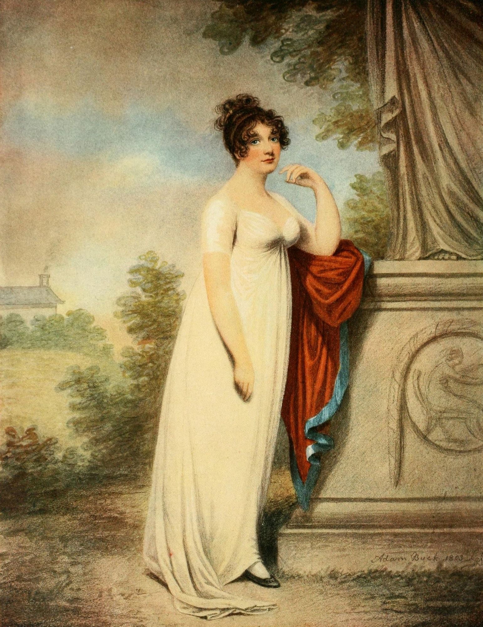 Connoisseur 41 1915 Lady Canvas Art - Adam Buck (18 x 24)