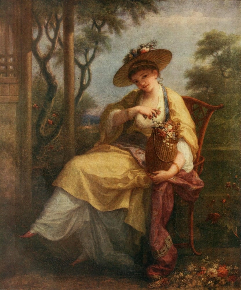 Connoisseur 59 1921 Self-portrait Canvas Art - Angelica Kauffman (24 x 36)