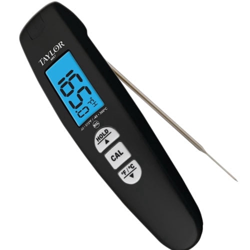 Taylor Connoisseur Turbo Read Digital Thermometer, 9.25 inch x 5.40 inch, Black