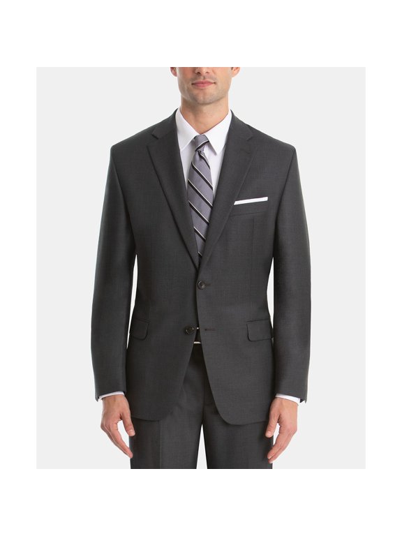 Men's UltraFlex Classic-Fit Wool Suit Gray 50L B4HP $450