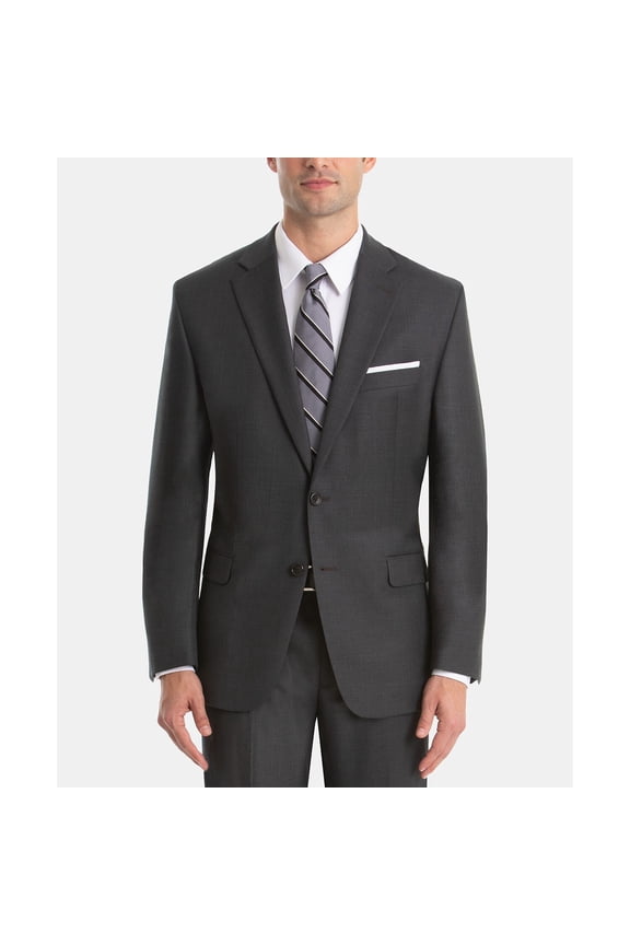 Men's UltraFlex Classic-Fit Wool Suit Gray 50L B4HP $450
