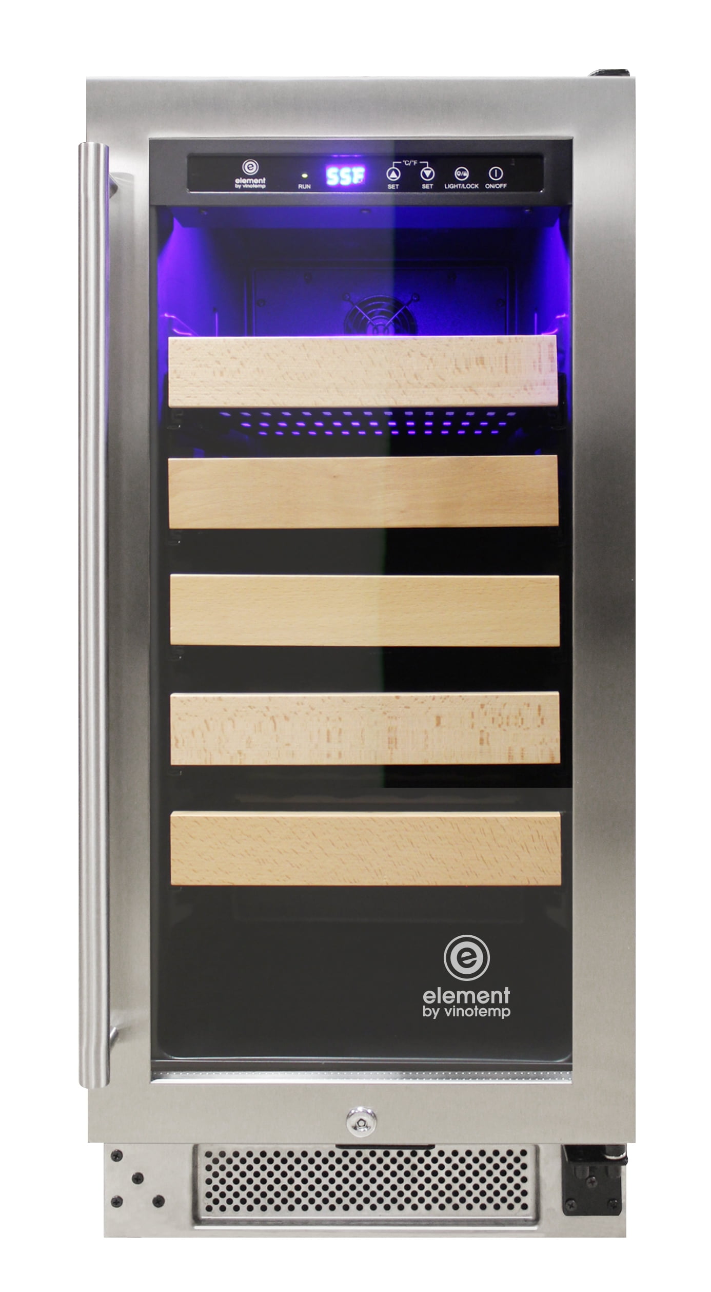 Element by Vinotemp EL-33WCST Connoisseur Series 33 Single Zone Wine Cooler