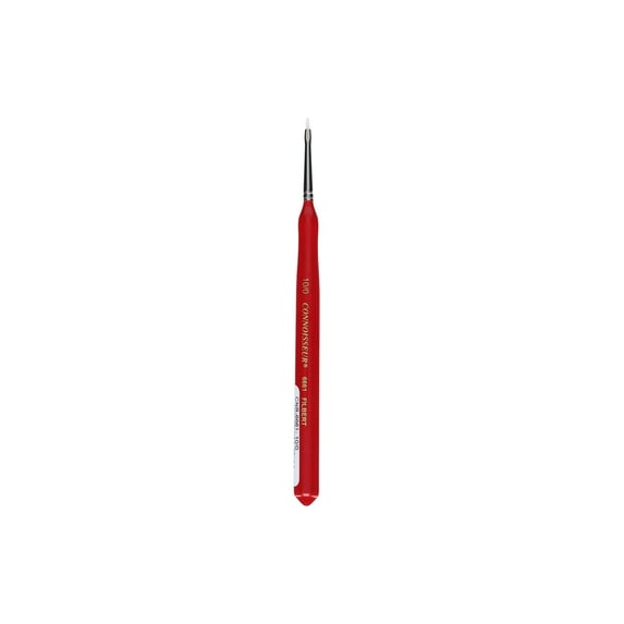 Connoisseur White Taklon Brush Mini Det Filb 10/0