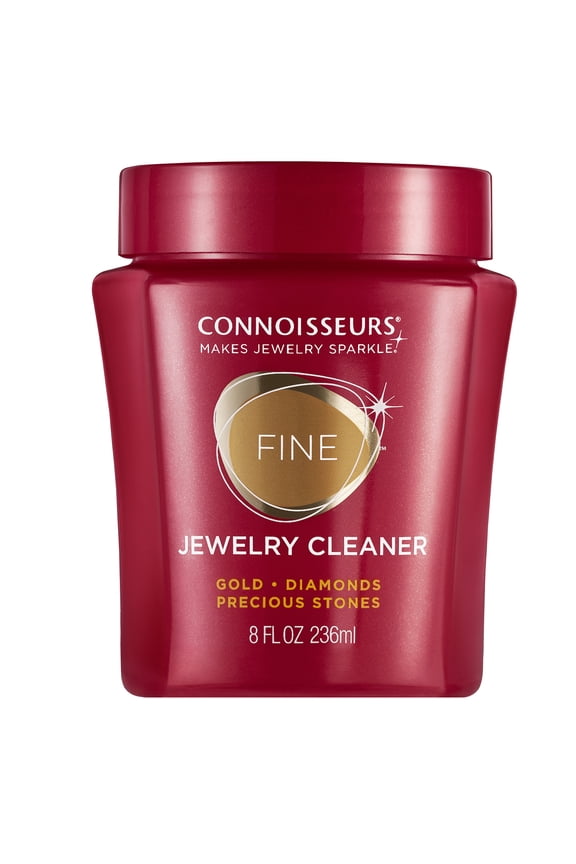 Fine Jewelry Cleaner Solution for Gold, Diamonds, Platinum, and Gemstones, 8 fl oz