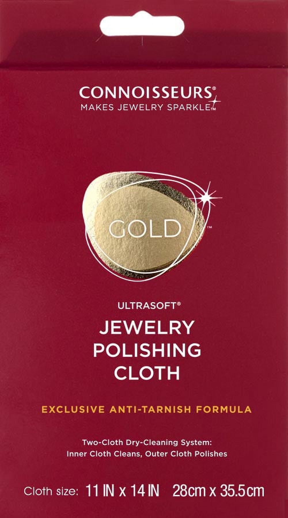 Connoisseurs Gold Jewelry Polishing Cloth