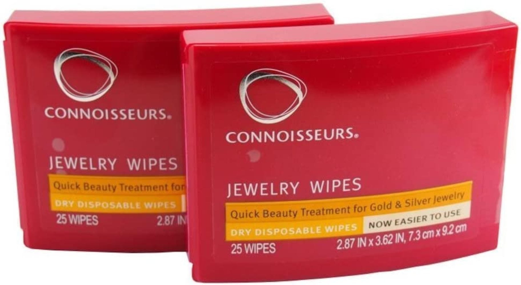 Connoisseurs Jewelry Wipes Dry Disposable Wipes in Compact Case