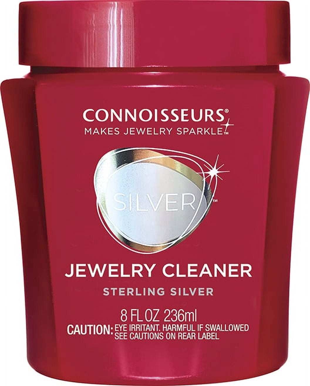 Connoisseurs Silver Jewelry Cleaner, Liquid Dip Jewelry Cleaner in Red Jar