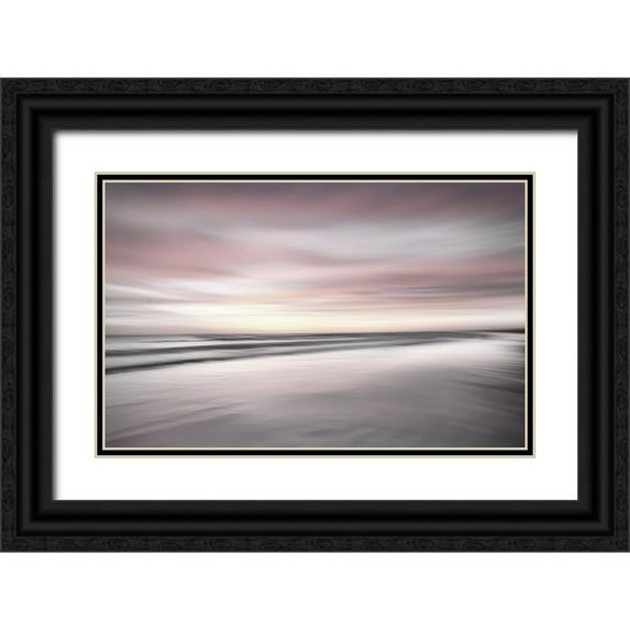 Connolly, Karin 14x10 Black Ornate Wood Framed with Double Matting Museum Art Print Titled - Pink Clouds