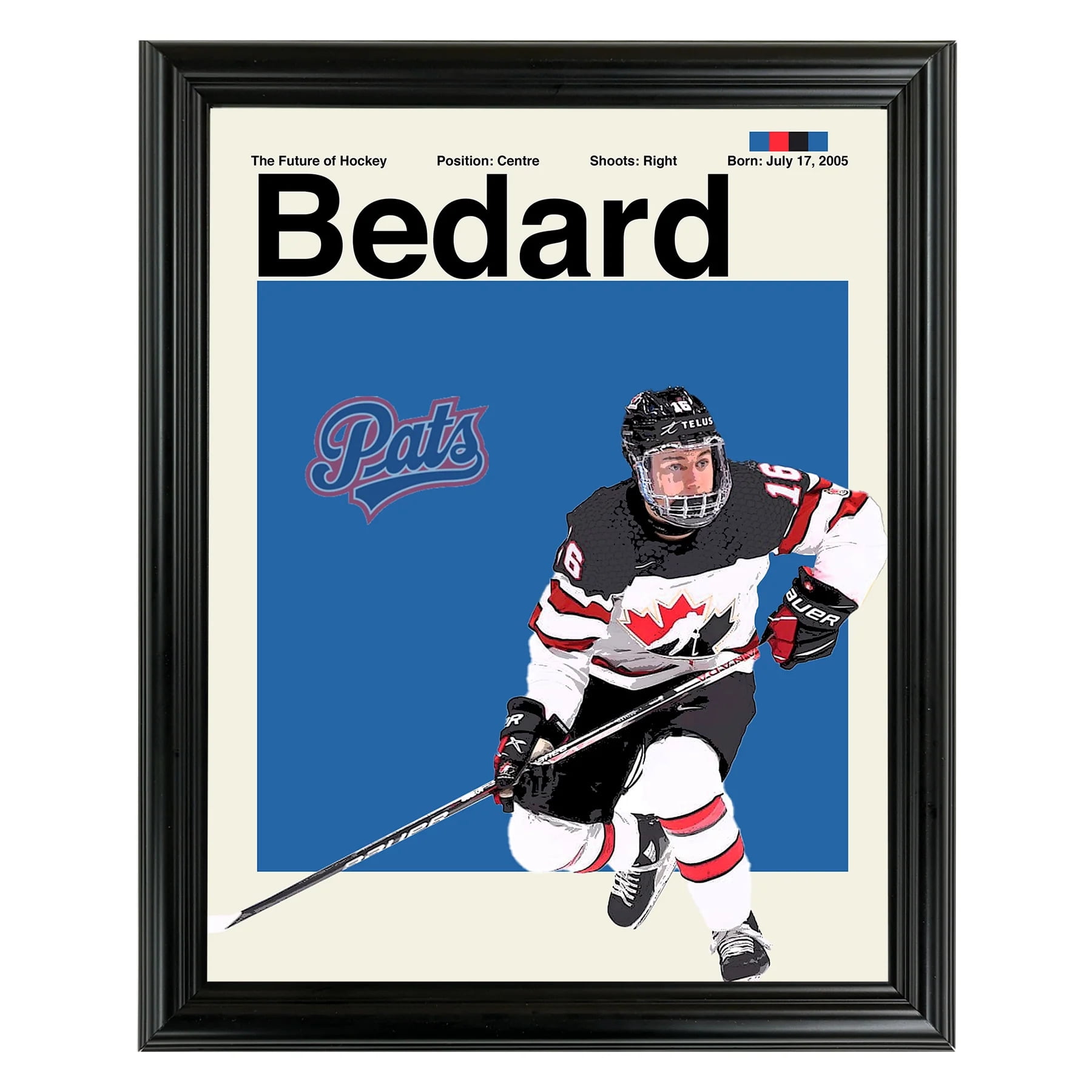 Connor Bedard Framed Sports Art Photo by Thomas Maxwell