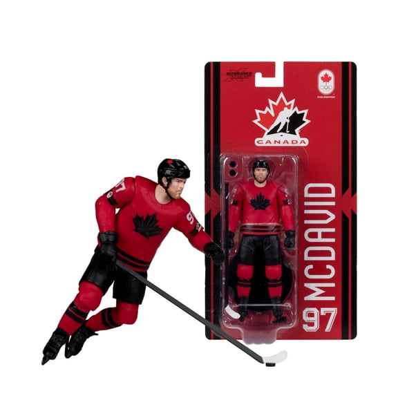 Connor McDavid (Canada Hockey) Olympics 6" Articulated Action Figure McFarlane's SportsPicks