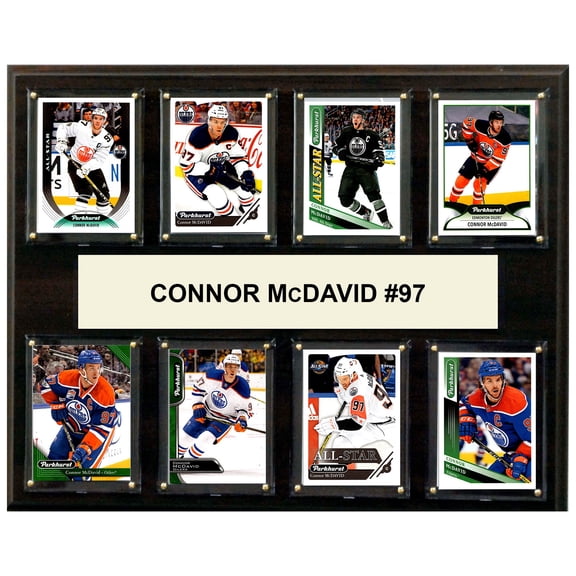 Connor McDavid Edmonton Oilers 12" x 15" Trading Card Plaque