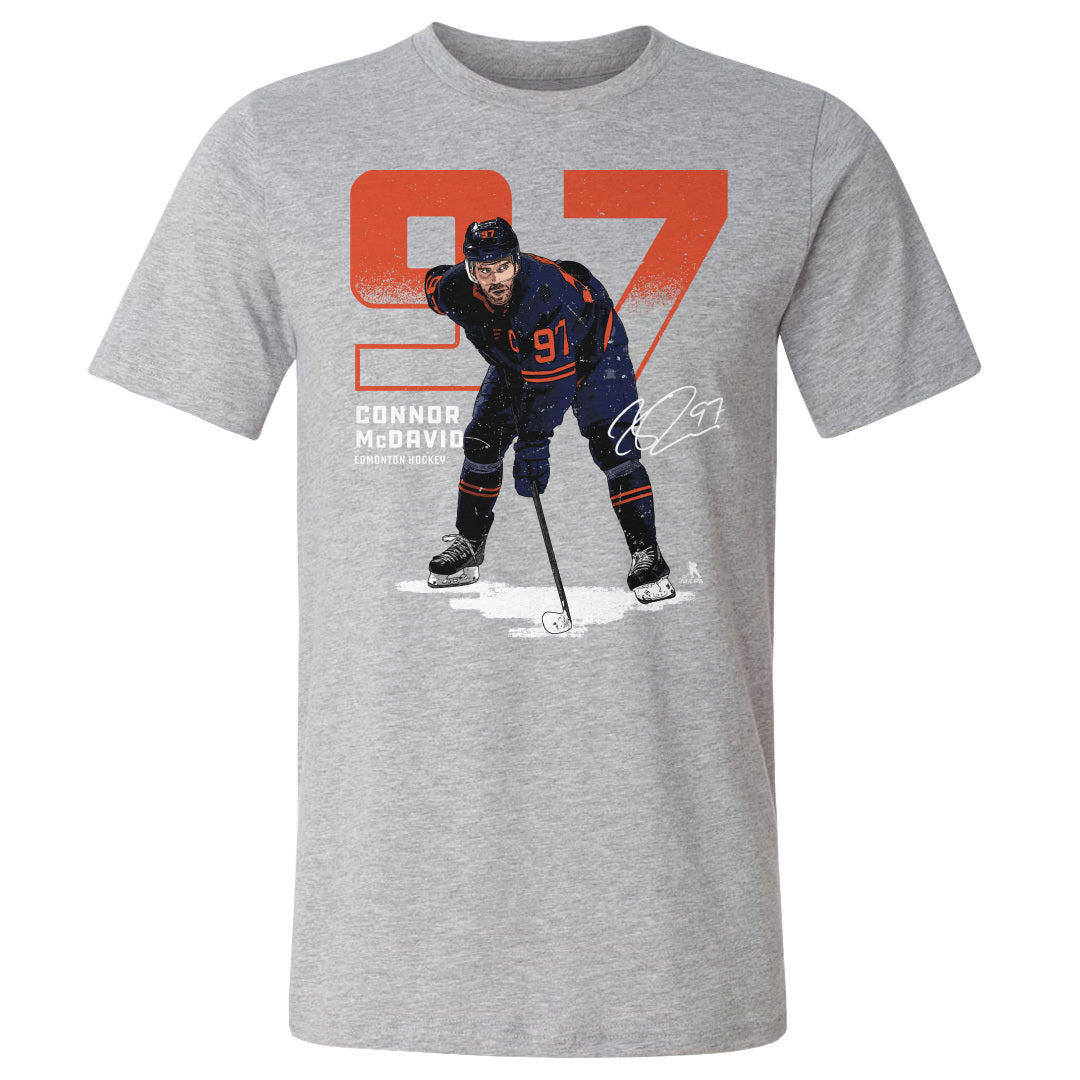 Connor McDavid Edmonton Outline WHTVintage Tshirt, Sport shirt, Game