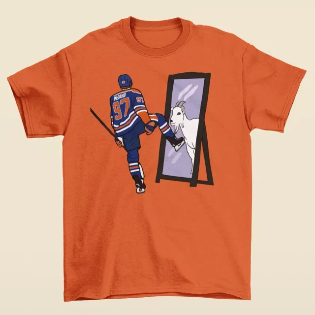 Connor McDavid Mirror GOAT TShirt