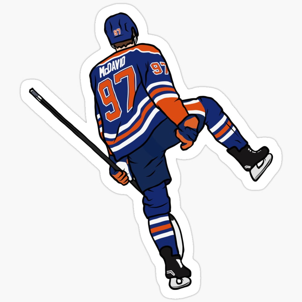 Connor Mcdavid Celebration Sticker Phone Decal Water Bottle Stickers ...