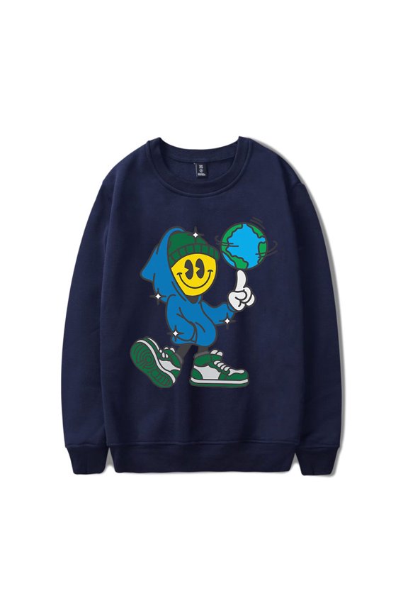 Connor Price Merch Globe Guy Crewneck Sweatshirt Merch Casual Sweatshirt Unisex Clothing