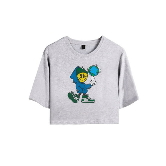 Connor Price Merch Globel Guy Crop Top T-shirt Suits Fashion Women Girls Short Sleeve Tees