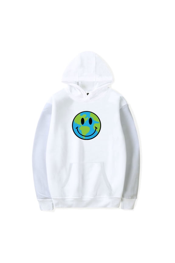 Connor Price Merch Happy Globe Hoodie Unisex Hooded Sweatshirt Long Sleeve Tracksuit Pullover Coat