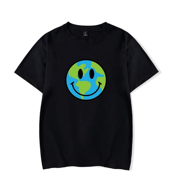 Connor Price Merch Happy Globe T-Shirt Men/Women Streetwear T-Shirt Shirt Short Sleeve