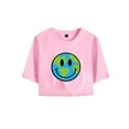 thumbnail image 1 of Connor Price Merch Smile Crop Top T-shirt Fashion Women Girls Short Sleeve Graphic Tees, 1 of 2