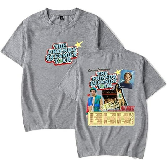 Connor Price The Friends & Family Tour 2025 Merch Short Sleeve T-shirt Unisex Fashion Crew Neck Top