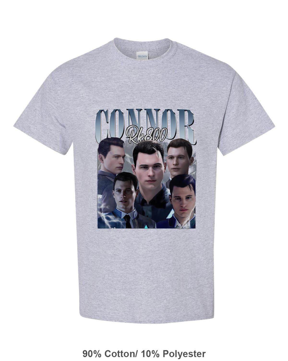Connor RK800 T-Shirt Detroit Become Human Game Tribute Graphic, for men ...