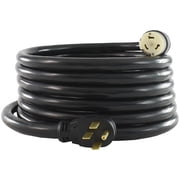 Conntek 1450SS2-25 50 Amp Temp Power Generator Cord, NEMA 14-50P Male to SS2-50R 125/250V Twist Lock Connector with Pre-Drilled 25-Feet, UL listed