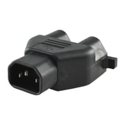Conntek 30101 Y Male Plug Adapter IEC C14 To Two U.S. 3 Pin Female Connector