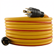Conntek CTG1430-025 L14-30 4 Prong 30 Amp 25 Foot Generator Extension Cord STW, 125/250V Up to 7500W 10 Gauge STW Generator Cord UL Listed