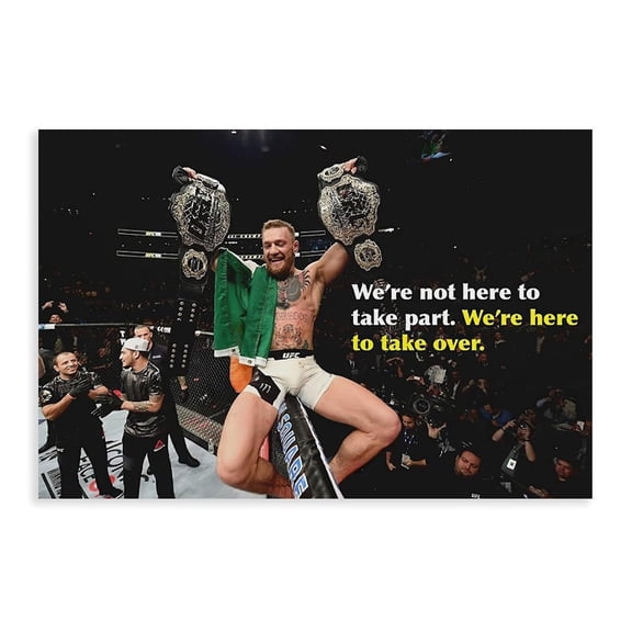 Conor McGregor Quote Canvas Poster Bedroom Decor Landscape Office Room Decor Gift