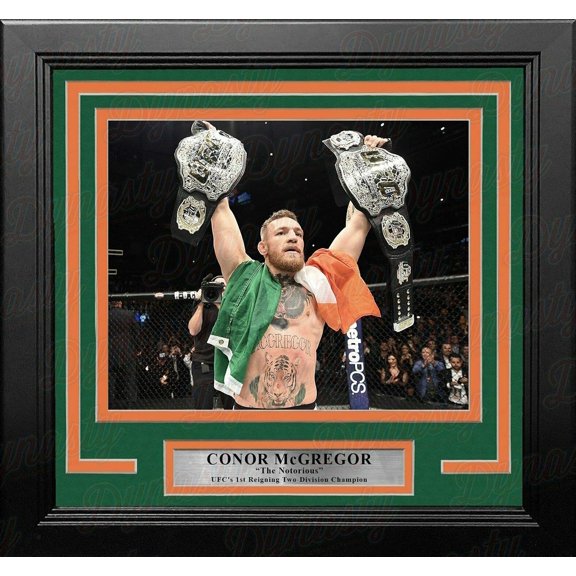 Conor McGregor Two-Divison Champion UFC Framed Photo